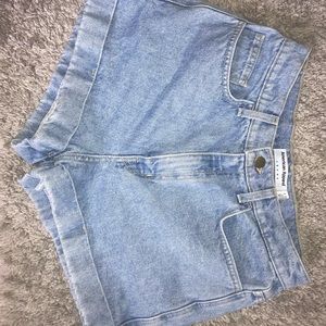 Size 30 American apparel high waisted jean shorts